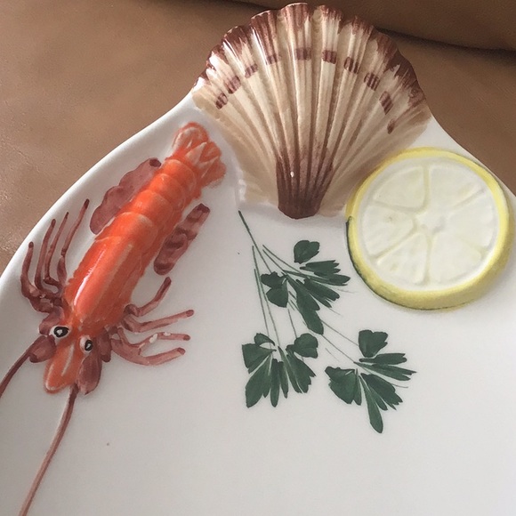 Hand painted Italian seafood plates - Picture 6 of 7